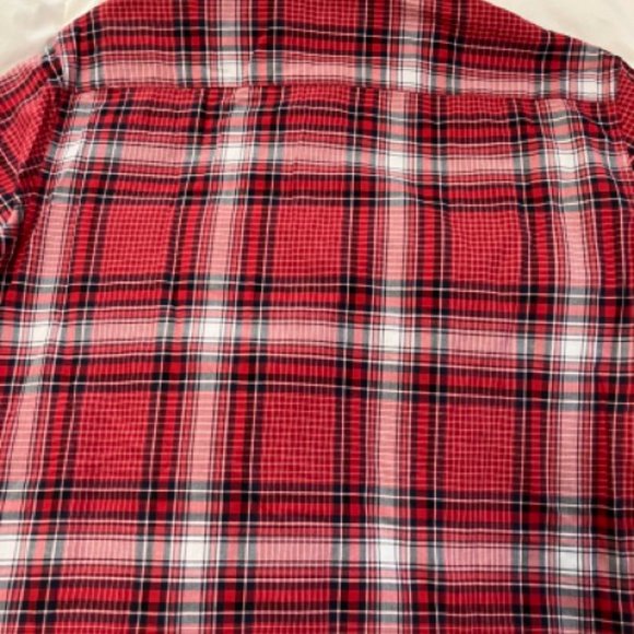 Toscano Red Plaid Shirt Designed by Patrick Assaraf - Picture 5 of 7